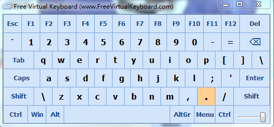 Free Virtual Keyboard虚拟键盘