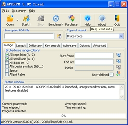 Advanced PDF Password Recovery 