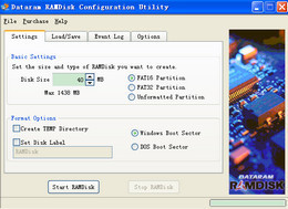 虚拟内存盘_Dataram RAMDisk
