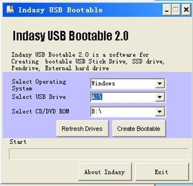 Indasy USB Bootable